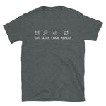 Eat Sleep Code Repeat - Unisex T-Shirt