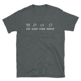 Eat Sleep Code Repeat - Unisex T-Shirt